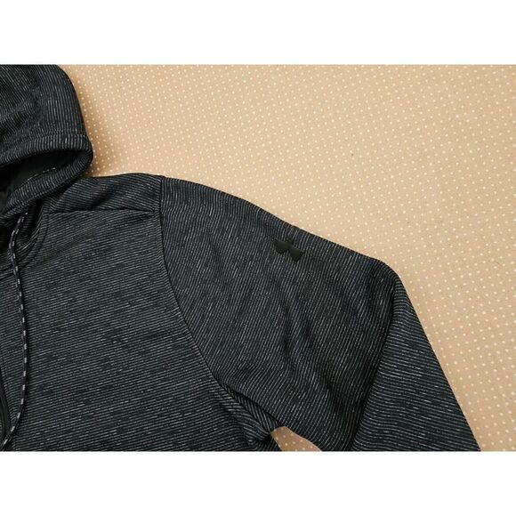 Under Armour Men's ColdGear Fleece Zip Hoodie Pullover Black 1320751 Medium - Picture 4 of 8